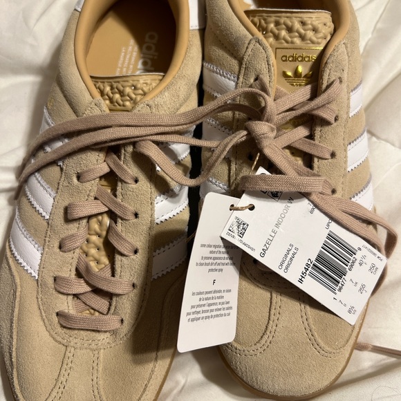 Adidas Women’s Gazelle Magic Beige Gum bottoms Size 8.5 - Picture 9 of 11